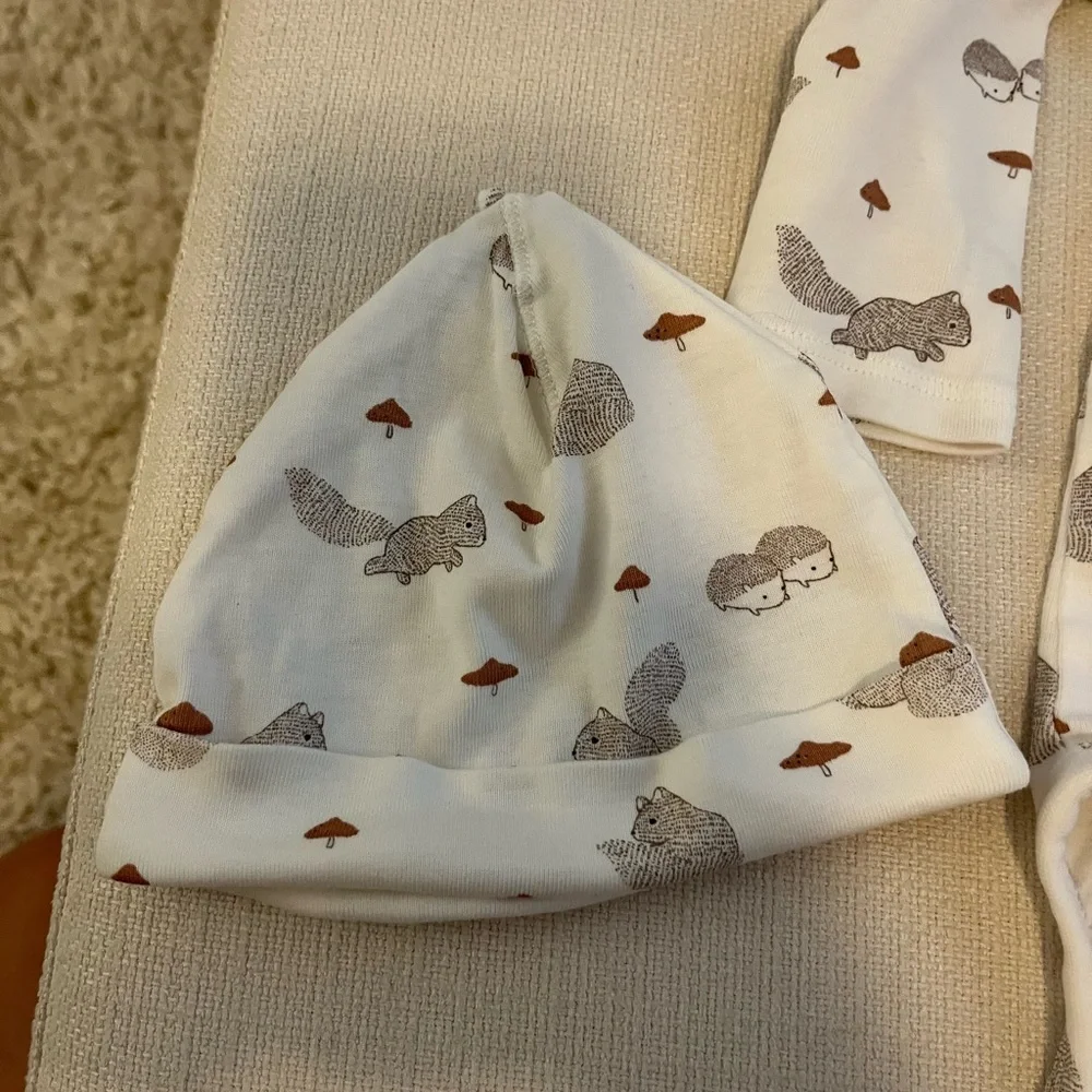 H&M woodland onesie and hat